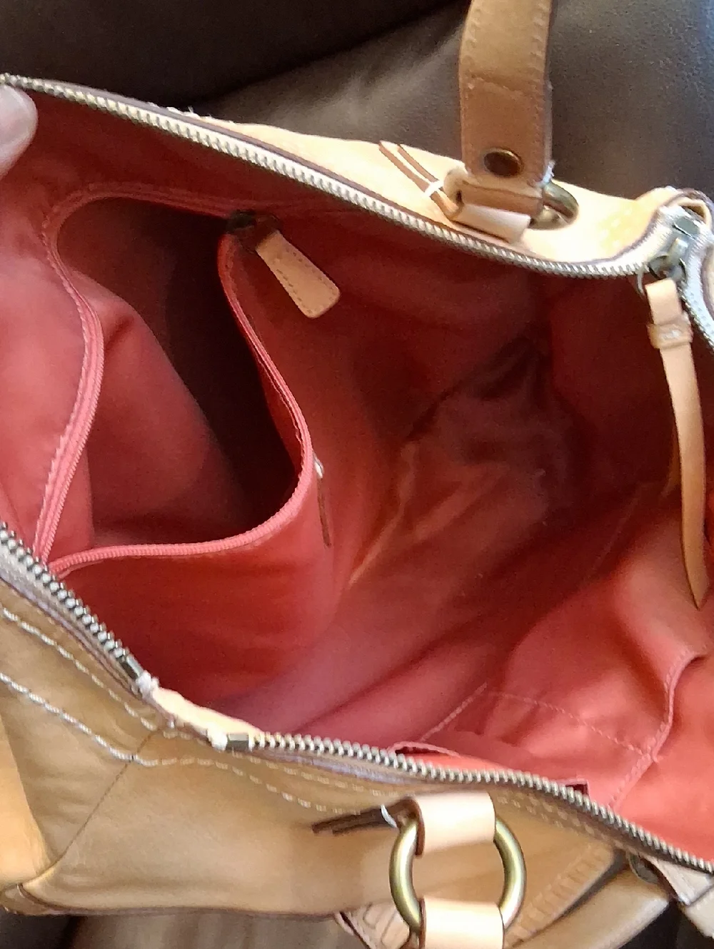 Coach Poppy Whipstitch Natural Leather Hobo Tote October 2011 - Picture 13 of 15